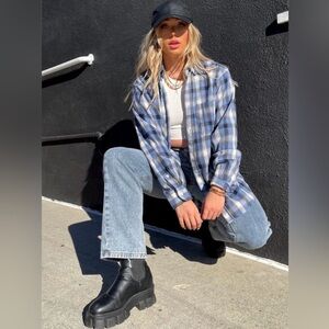 12th Tribe Blue Flannel